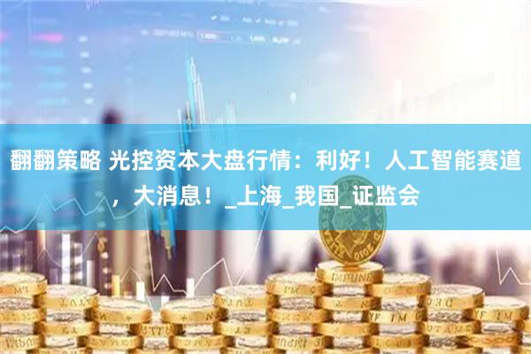 翻翻策略 光控资本大盘行情：利好！人工智能赛道，大消息！_上海_我国_证监会
